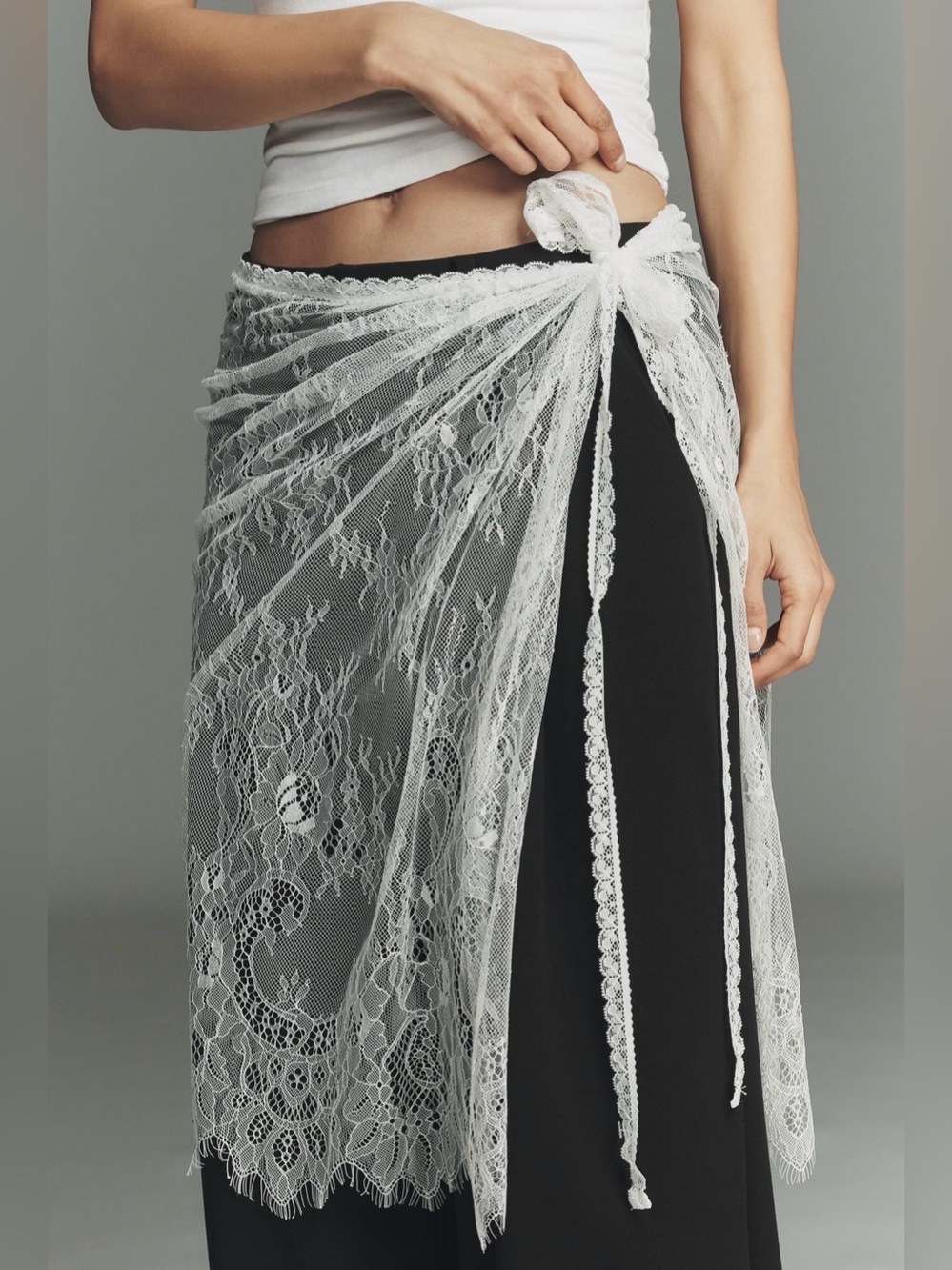 Anthropologie Sheer Lace Sarong